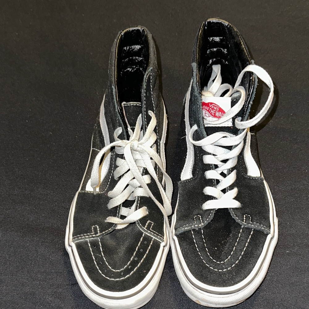 Vans Black and White High-Top Sneakers - Picture 1 of 1